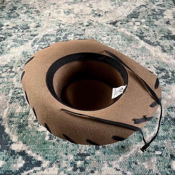 M&F Western Products 100% Wool Cowboy Hat Whip Stitch Woody Style Kids Medium - Picture 4 of 9